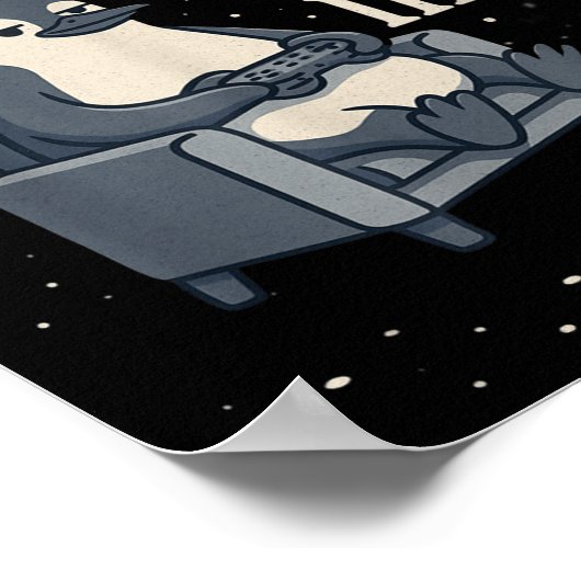 Nieuw Jaar Same Baka Leven Pinguïn Grap Game Video Poster (Hoek)