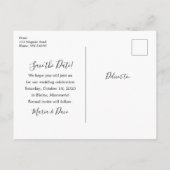 Nieuw jaar sparen het Briefkaart van de Datum (Achterkant)