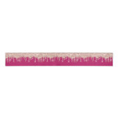 Nieuw jaar - Stapt Royal Roos Gold Fuchsia Pink Sp Grosgrain Lint (Voorkant)