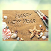 Nieuw Jaar Strand Venster Cling Raamsticker (Vel 3)