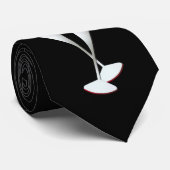 Nieuw jaar Stropdas Champagne Black (Opgerold)