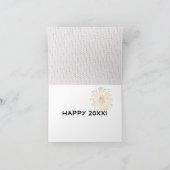 Nieuw jaar Tabby Cat op pooldots Kaart (Binnen)