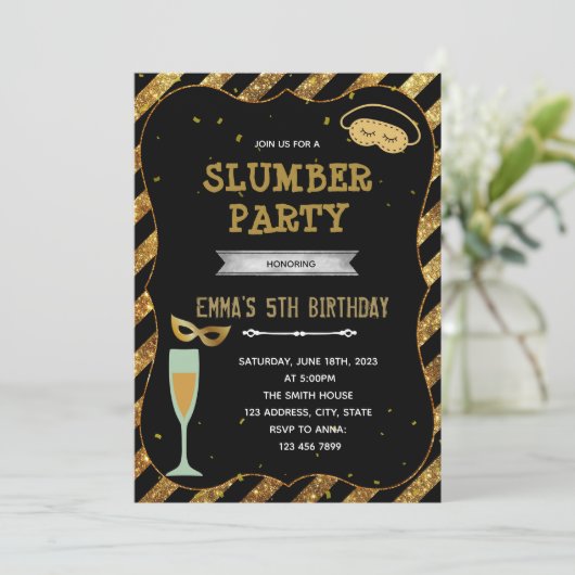 Nieuw jaar, uitnodiging voor mouwen (Staand voorkant)