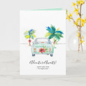 Nieuw jaar van Cute Inspirerend Tropical Florida Kaart (Gele Bloem)