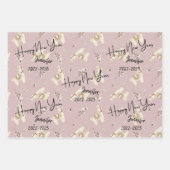 Nieuw jaar van Cute Rainbow Eucalyptus & Leaves Pa Inpakpapier Vel (Voorkant)