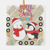 NIEUW JAAR VAN DE HEARTSTOPPER KERAMISCH ORNAMENT (Voorkant)