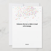 Nieuw jaar van de partij Chimpanzee-apen Feestdagenkaart (Achterkant)