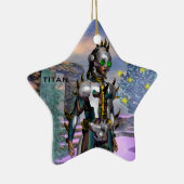 NIEUW JAAR VAN EEN CYBORG / ARES KERAMISCH ORNAMENT (Rechts)