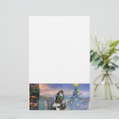 NIEUW JAAR VAN EEN CYBORG BRIEFPAPIER (Staand voorkant)