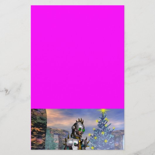 NIEUW JAAR VAN EEN CYBORG BRIEFPAPIER (Voorkant)