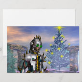 NIEUW JAAR VAN EEN CYBORG BRIEFPAPIER (Voorkant / Achterkant)