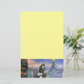 NIEUW JAAR VAN EEN CYBORG BRIEFPAPIER (Staand voorkant)