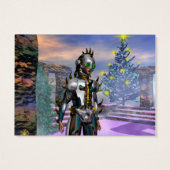 NIEUW JAAR VAN EEN CYBORG-cadeau label Visitekaartje (Achterkant)