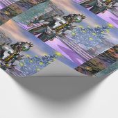 NIEUW JAAR VAN EEN CYBORG CADEAUPAPIER (Hoek)