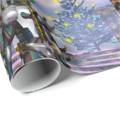 NIEUW JAAR VAN EEN CYBORG CADEAUPAPIER (Rol Hoek)