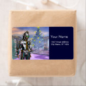 NIEUW JAAR VAN EEN CYBORG ETIKET (Insitu)