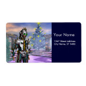 NIEUW JAAR VAN EEN CYBORG ETIKET (Voorkant)