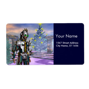 NIEUW JAAR VAN EEN CYBORG ETIKET