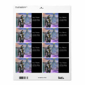 NIEUW JAAR VAN EEN CYBORG ETIKET (Full Sheet)