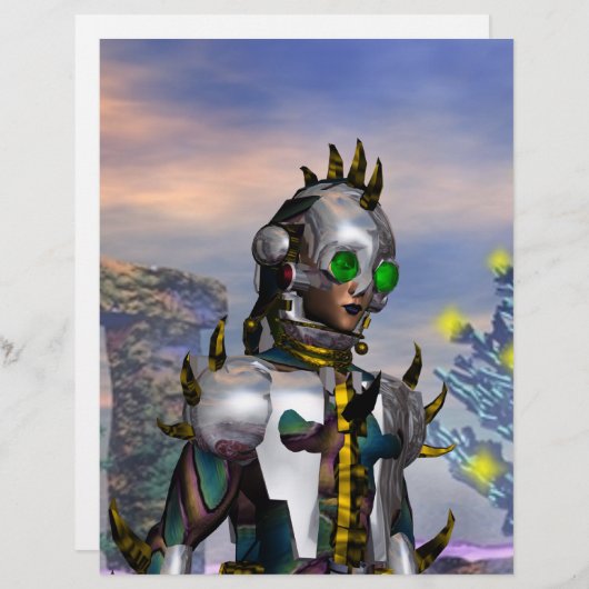 NIEUW JAAR VAN EEN CYBORG-GEGEVENS (Voorkant / Achterkant)