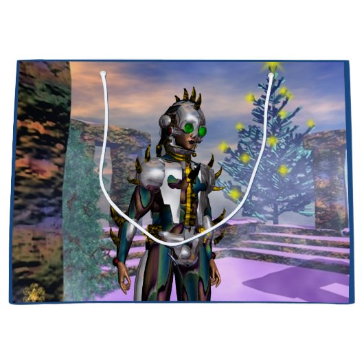 NIEUW JAAR VAN EEN CYBORG GROOT CADEAUZAKJE (Voorkant)