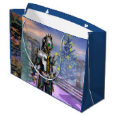 NIEUW JAAR VAN EEN CYBORG GROOT CADEAUZAKJE (Achterkant Gekanteld)