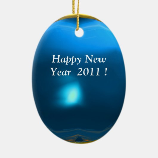 NIEUW JAAR VAN EEN CYBORG KERAMISCH ORNAMENT (Achterkant)