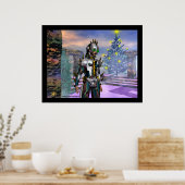 NIEUW JAAR VAN EEN CYBORG kolossaal Poster (Keuken)