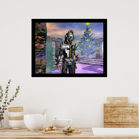 NIEUW JAAR VAN EEN CYBORG kolossaal Poster (Keuken)