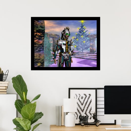 NIEUW JAAR VAN EEN CYBORG kolossaal Poster (Thuiskantoor)