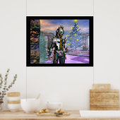 NIEUW JAAR VAN EEN CYBORG kolossaal Poster (Keuken)