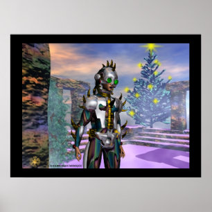NIEUW JAAR VAN EEN CYBORG kolossaal Poster