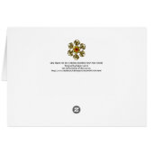 NIEUW JAAR VAN EEN CYBORG Pink Yellow Greeting (Achterkant Horizontaal)