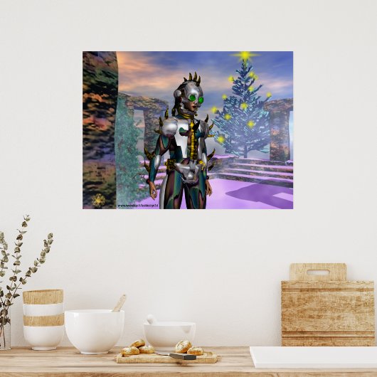 NIEUW JAAR VAN EEN CYBORG POSTER (Keuken)