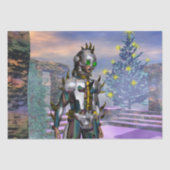 NIEUW JAAR VAN EEN CYBORG TISSUEPAPIER (Voorkant)