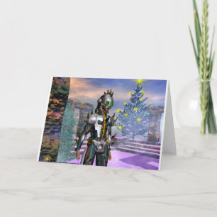 NIEUW JAAR VAN EEN CYBORG UIT DE TOEKOMST FEESTDAGEN KAART