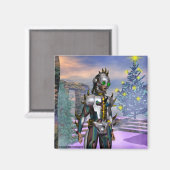 NIEUW JAAR VAN EEN CYBORG UIT DE TOEKOMST MAGNEET (Voorkant / Achterkant)