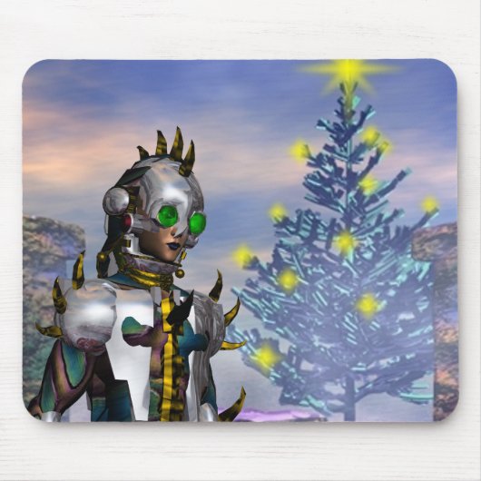 NIEUW JAAR VAN EEN CYBORG UIT DE TOEKOMST MUISMAT (Voorkant)