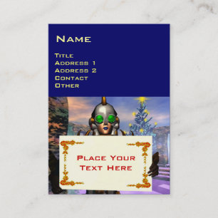 NIEUW JAAR VAN EEN CYBORG VISITEKAARTJE