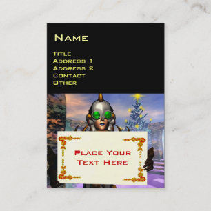 NIEUW JAAR VAN EEN CYBORG VISITEKAARTJE