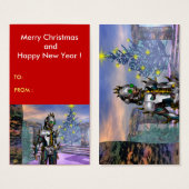 NIEUW JAAR VAN EEN CYBORG VISITEKAARTJES (Voorkant /achterkant)