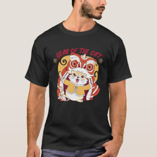 Nieuw jaar van het konijn Kat Chinese Zodiak Draak T-shirt