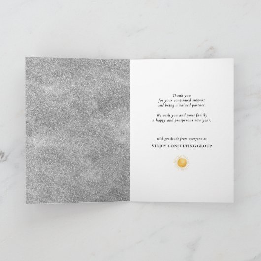 NIEUW JAAR VAN TOEPASSING 2021 | Bedrijfs Modern Feestdagen Kaart (Binnen)