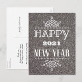 NIEUW JAAR VAN TOEPASSING 2021 | Bedrijfs Modern Feestdagenkaart (Voorkant / Achterkant)