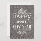 NIEUW JAAR VAN TOEPASSING 2021 | Moderne typografi Feestdagenkaart (Voorkant)
