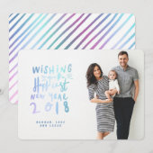 NIEUW JAAR (VOLLEDIGE BLEEFFOTO) UNICORD FEESTDAGENKAART (Voorkant / Achterkant)