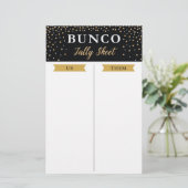 Nieuw jaar voor bunco-spellijst (Staand voorkant)