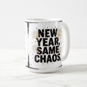Nieuw jaar, zelfde chaos koffiemok (Voorkant rechts)