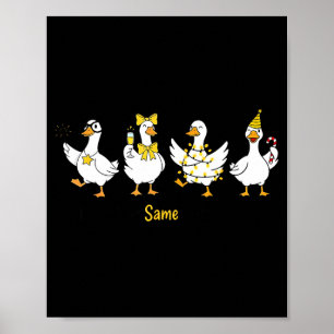 Nieuw jaar zelfde domme gans Grappig 2026 Nieuw ja Poster