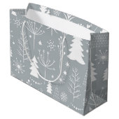 Nieuw jaarspatroon groot cadeauzakje (Achterkant Gekanteld)